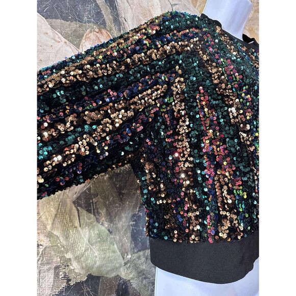NWT Anthropologie Stella Nova Sequin Top Size 2 - Picture 9 of 11